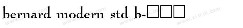 bernard modern std b字体转换